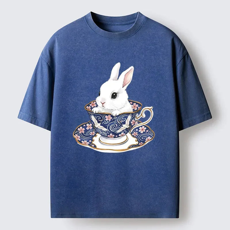 Japanese Cute Rabbit Tea Set T-Shirt