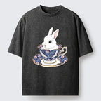 Kyoto-Lion Washed T-Shirt for Summer