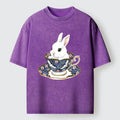 Unisex Cotton T-Shirt with Cute Rabbit
