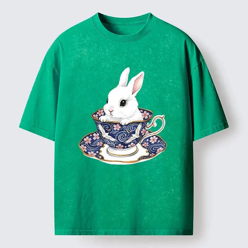 Japanese Cute Rabbit Tea Set T-Shirt