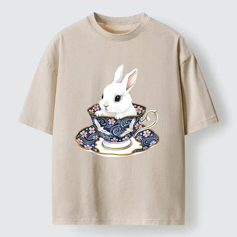 Japanese Cute Rabbit Tea Set T-Shirt