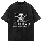 Funny Japanese Washed T-Shirt for Summer