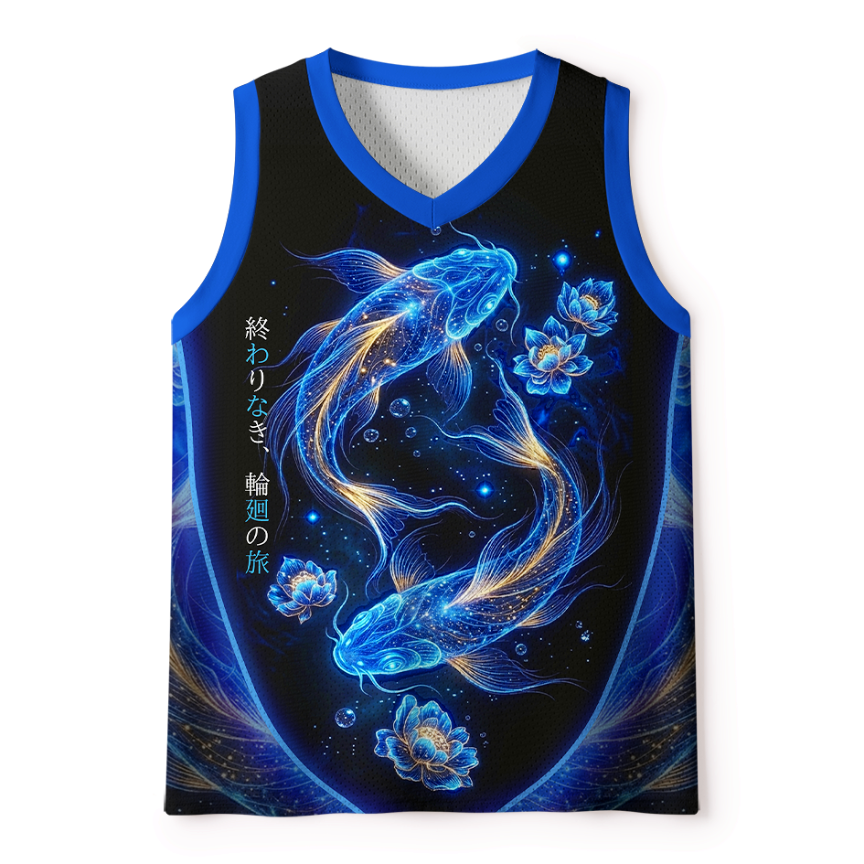 Unisex Lotus Koi Tank Top Free Shipping