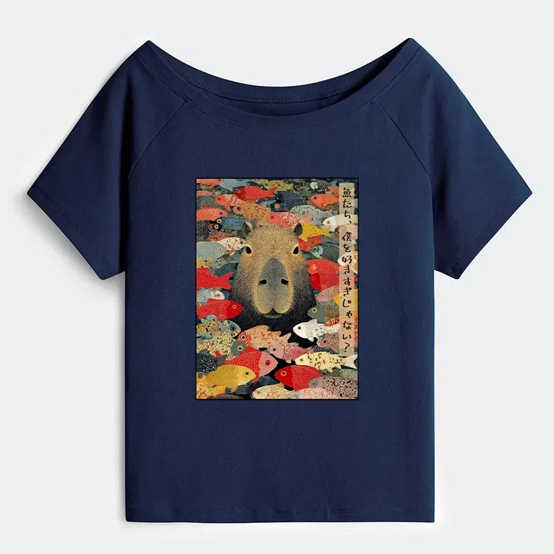 Off Shoulder T-Shirt for Women