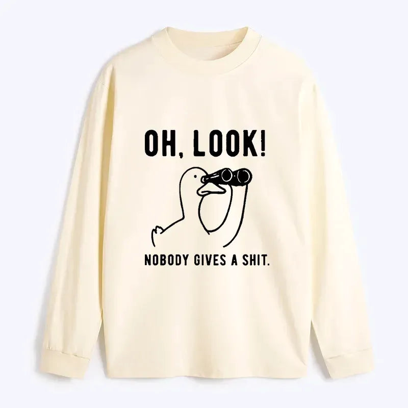Kyoto-Lion No One Cares About The Duck Classic Long Sleeve T-Shirt