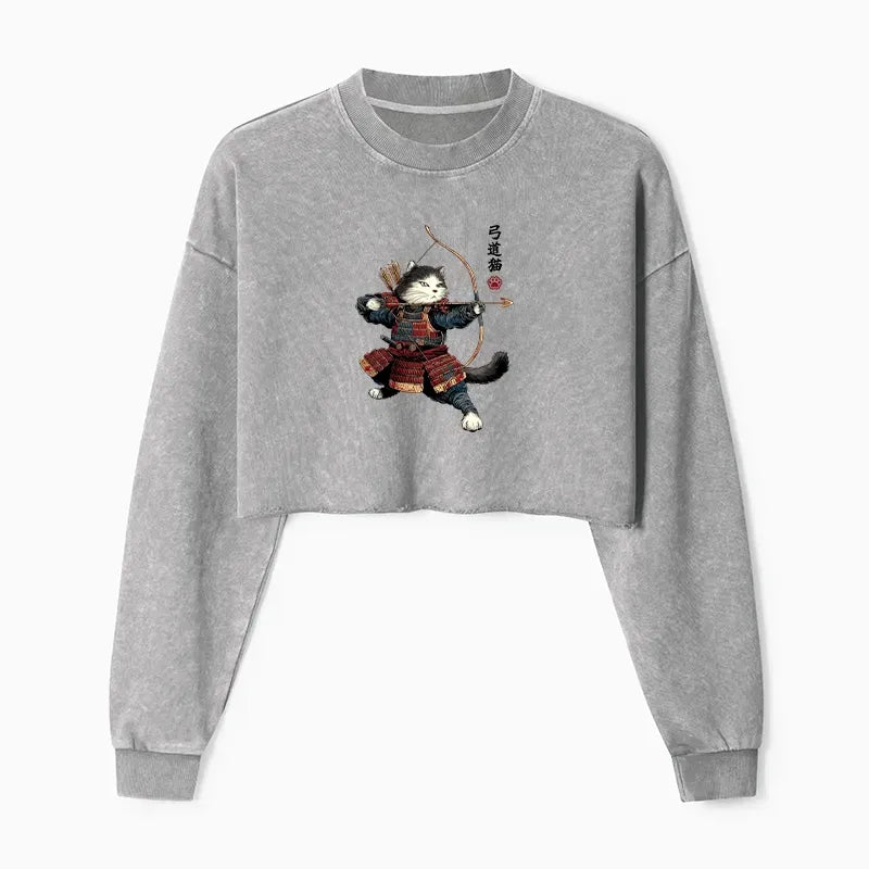 Japanese Cat Sweatshirt for Summer
