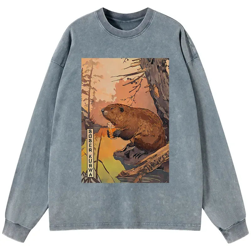 Vintage Japanese long sleeve shirt for men