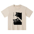 Kyoto-Lion The Cat Is Watching Today Kids Washed T-Shirt