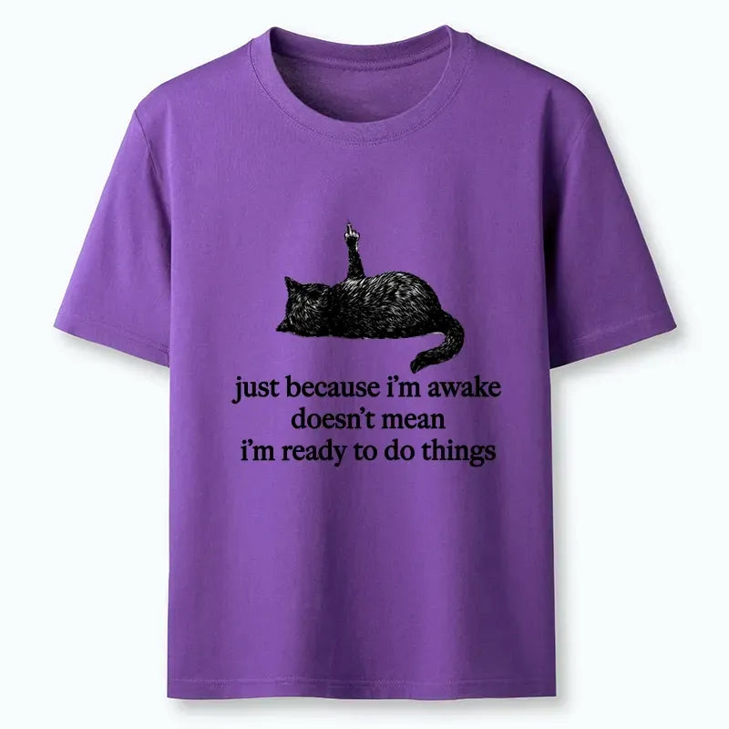 Kyoto-Lion Black Cat Says Its Not Ready Yet Classic T-Shirt