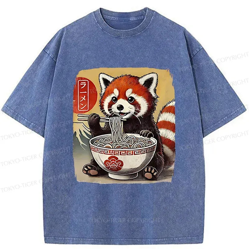 Funny Japanese Vintage Raccoon T-Shirt for Men