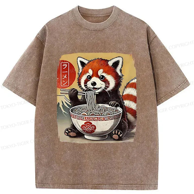 Funny Japanese Vintage Raccoon T-Shirt for Men