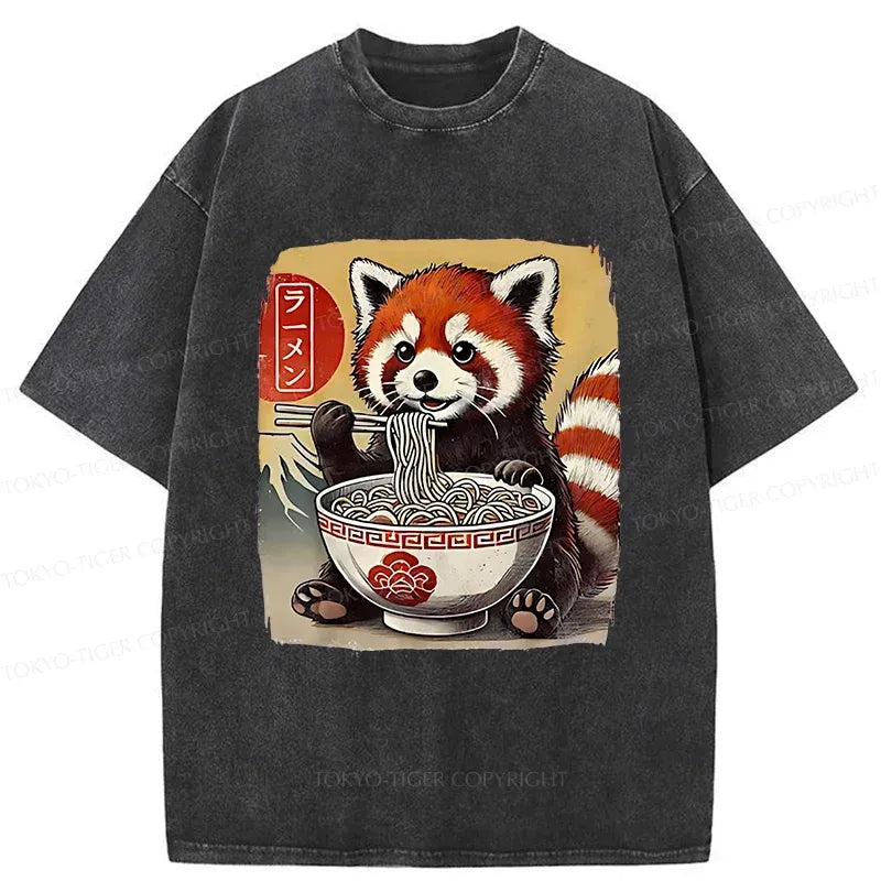Funny Japanese Vintage Raccoon T-Shirt for Men