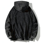 Washed Kanji Hoodie Trendy Gift for Him