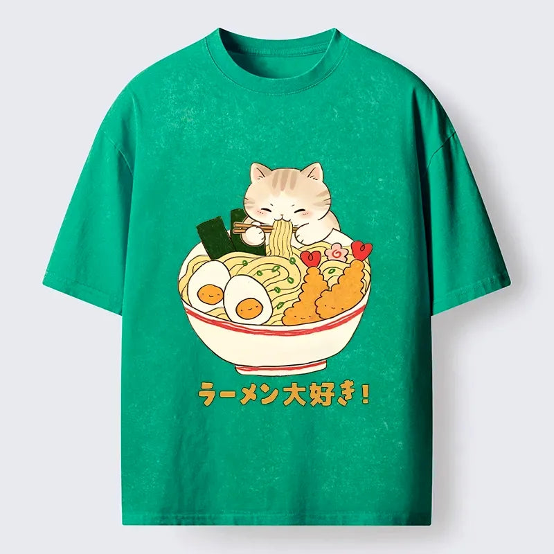 best seller japanese vintage cat tee