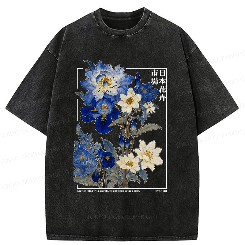 Vintage Japanese Flower Market T-Shirt