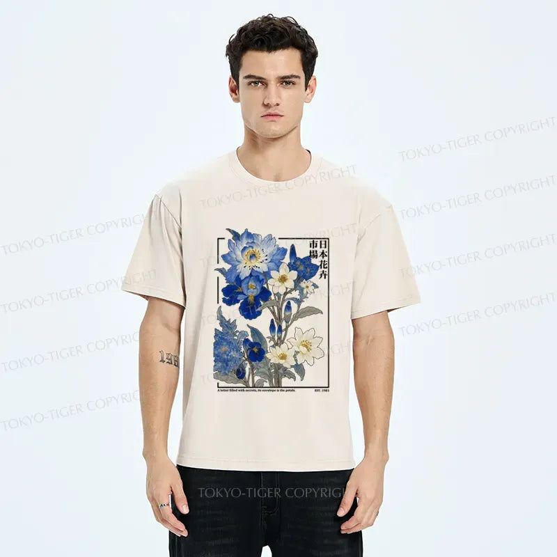 Vintage Japanese Flower Market T-Shirt