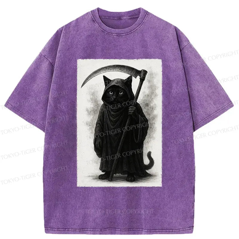 Japanese vintage death cat t-shirt