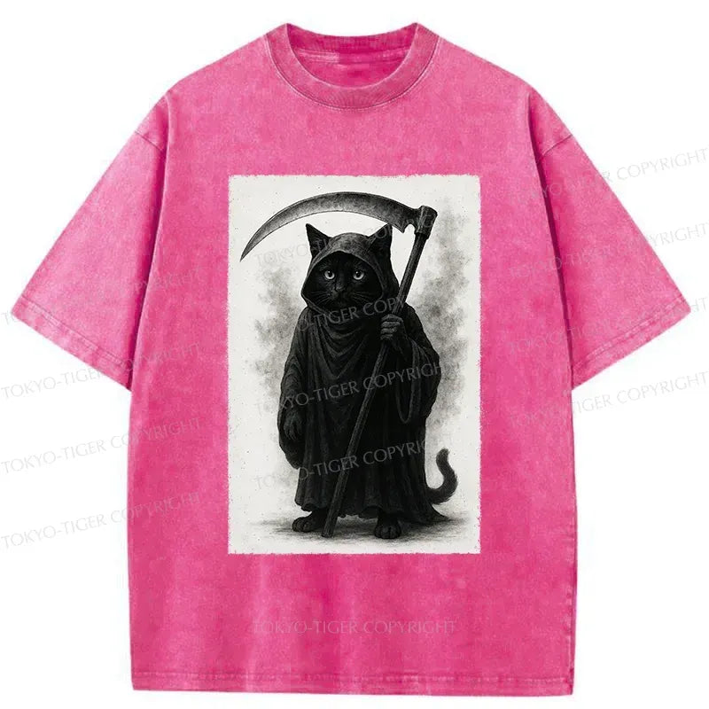 Japanese vintage death cat t-shirt
