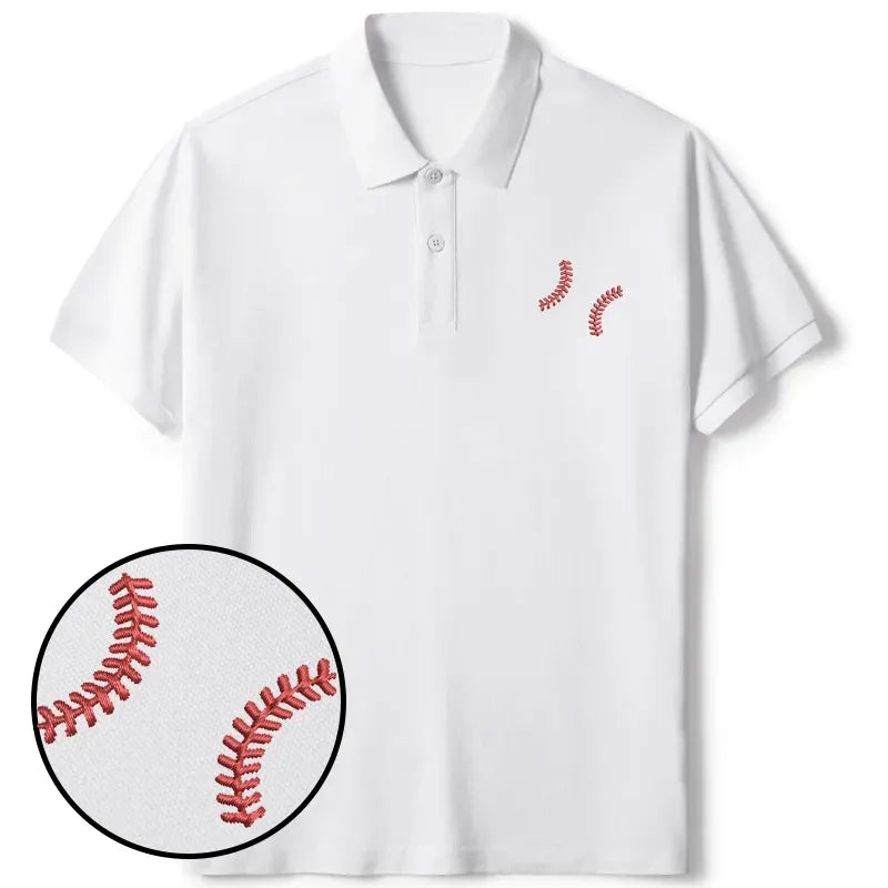 Japanese embroidered polo shirt for daily wear
