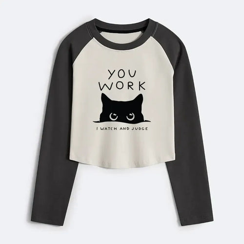 Japanese Cat Raglan for Women