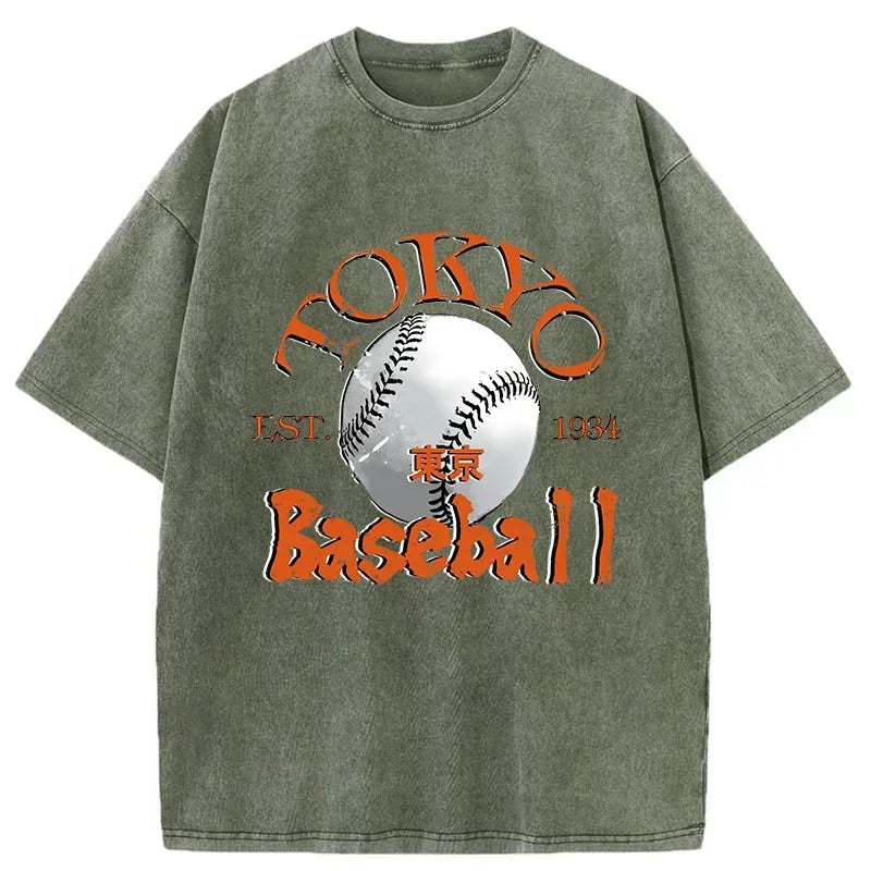 Kyoto-Lion Tokyo Baseball Japanese Washed T-Shirt