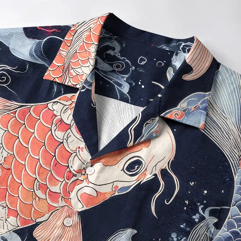 Two Koi Carps Streetwear Top