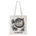 Kyoto-Lion Spiky Puffer With Cute Cat Head Tote Bag