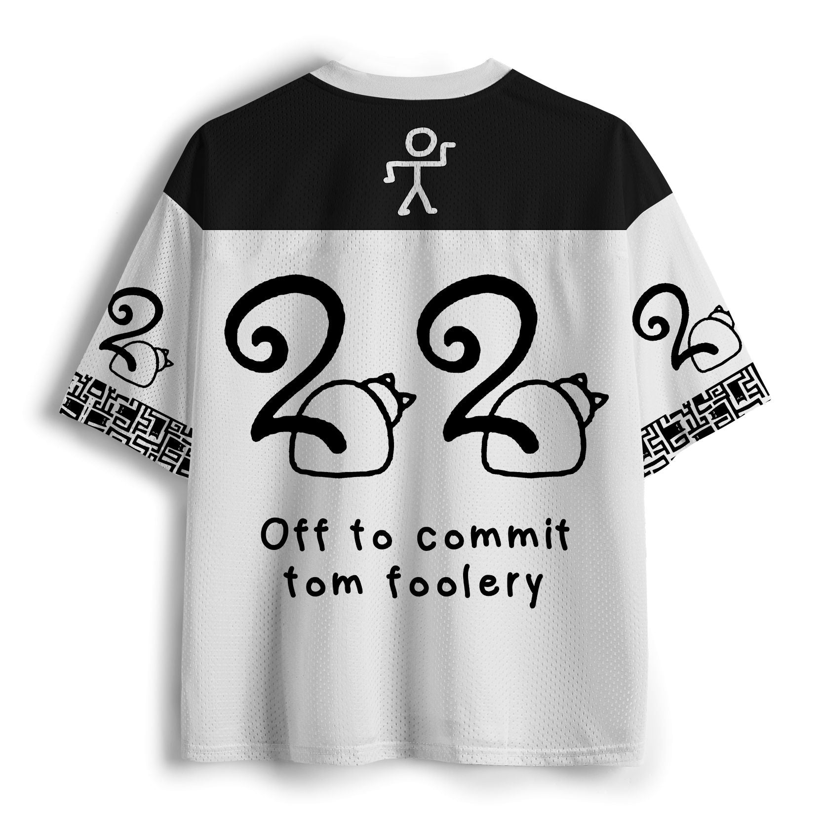 Funny Cat Mesh Jersey for Daily Wear