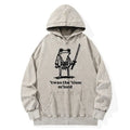 Kyoto-Lion Focused Samurai Frog Washed Hoodie