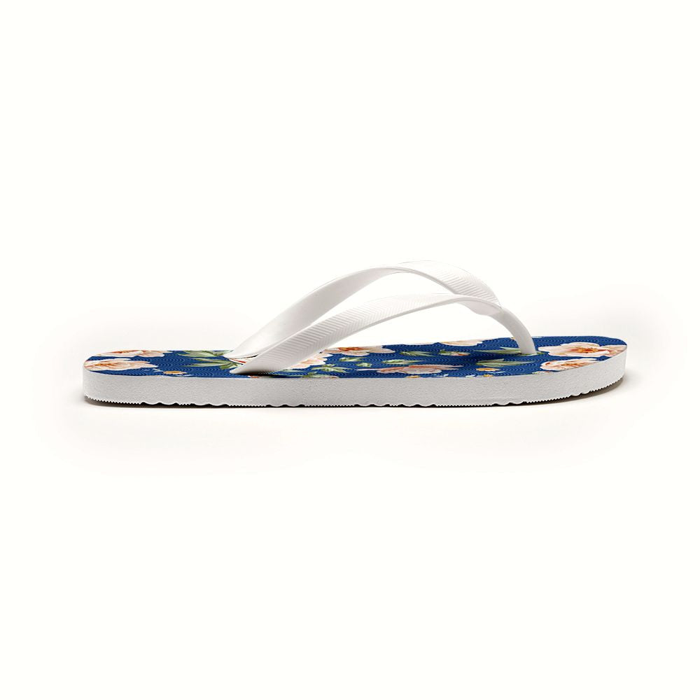Japanese Wave Print Flip Flops for Beach