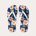 Japanese Wave Print Flip Flops for Beach