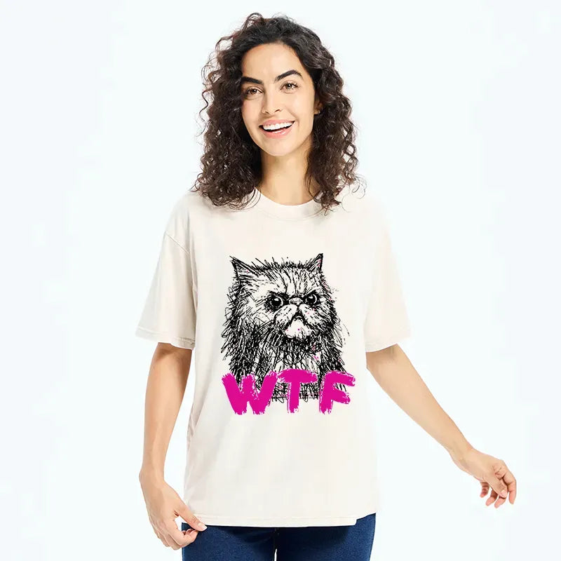 vintage Kyoto lion cat t-shirt