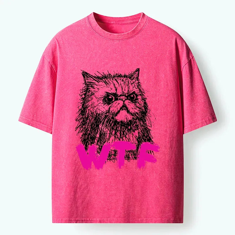 unisex cotton cat tee for everyday