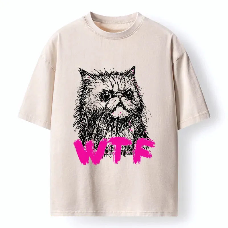 unisex cotton cat tee for everyday