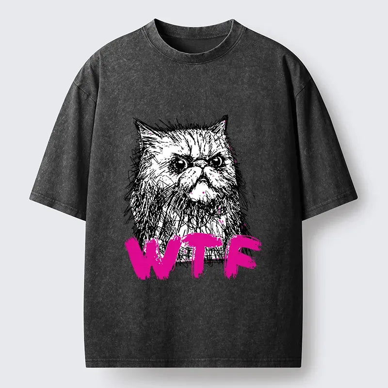 unisex cotton cat tee for everyday