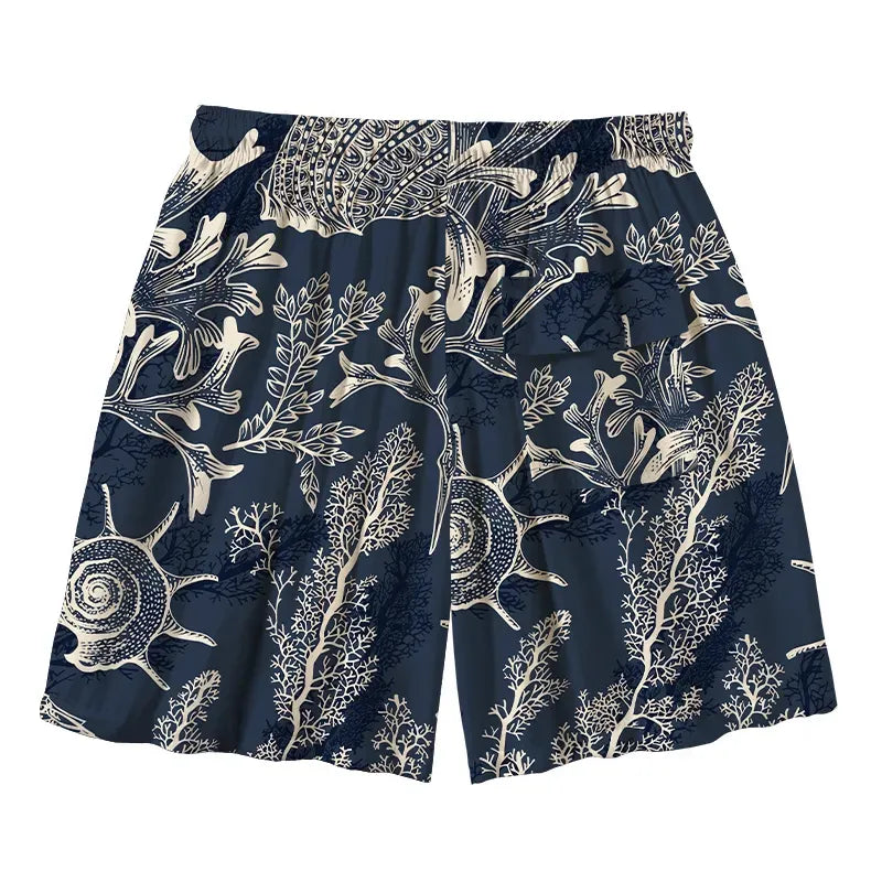 Japanese Aloha swim trunks for men
