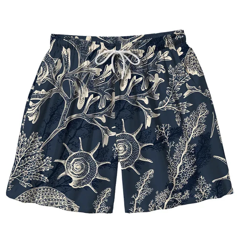 Japanese Aloha swim trunks for men