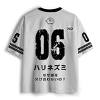 Breathable Mesh Jersey with Funny Hedgehog Print