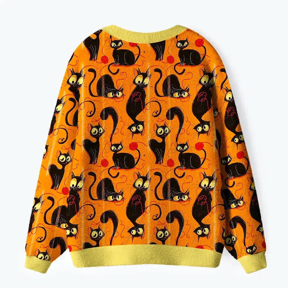 Japanese cat ugly cardigan for daily wear