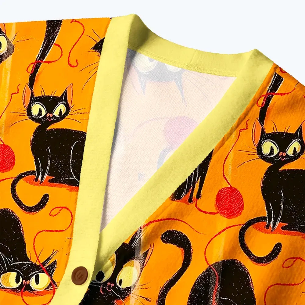 Japanese cat ugly cardigan for daily wear