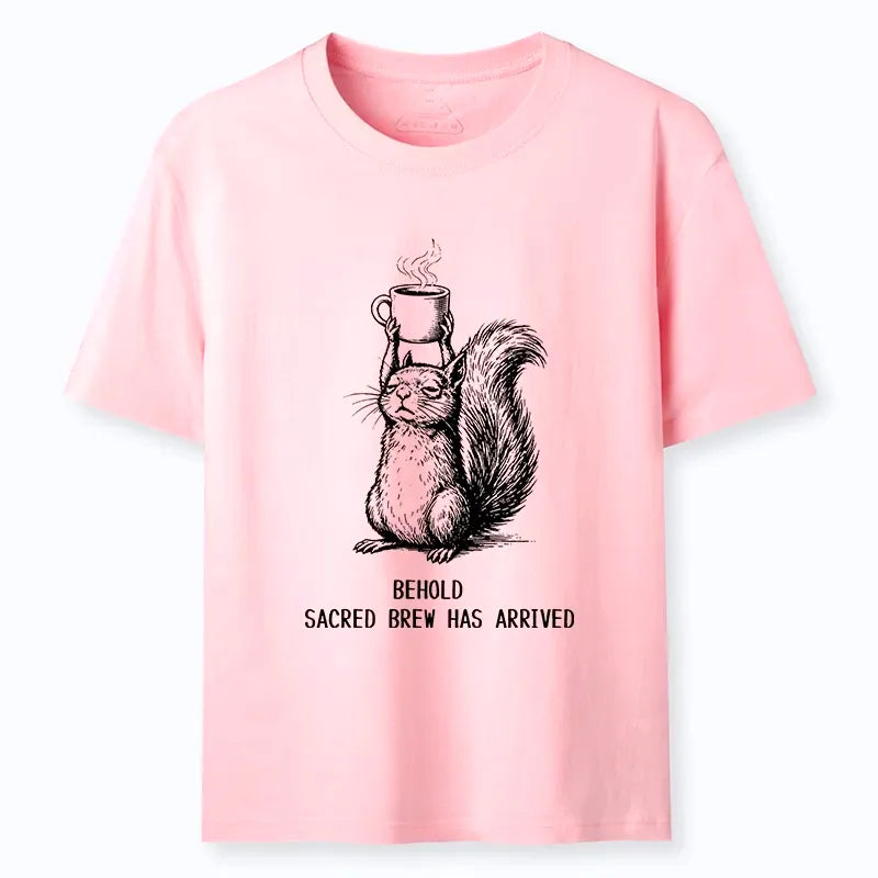 Kyoto-Lion Squirrel Hold Sacred Coffee Meme Classic T-Shirt