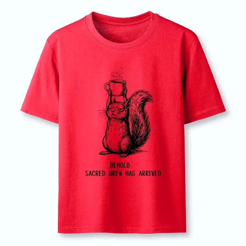 Kyoto-Lion Squirrel Hold Sacred Coffee Meme Classic T-Shirt