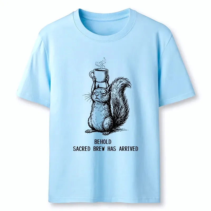 Kyoto-Lion Squirrel Hold Sacred Coffee Meme Classic T-Shirt