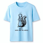 Kyoto-Lion Squirrel Hold Sacred Coffee Meme Classic T-Shirt