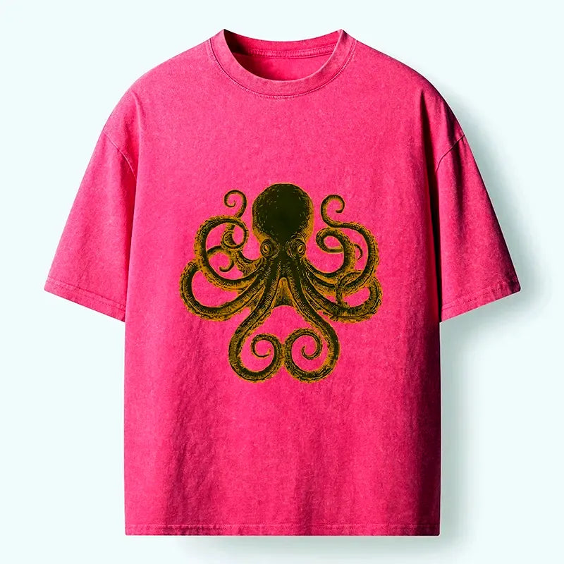 Vintage Octopus T-Shirt for Summer Vacation