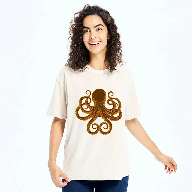 Kyoto Lion Octopus Tee for Anime Convention