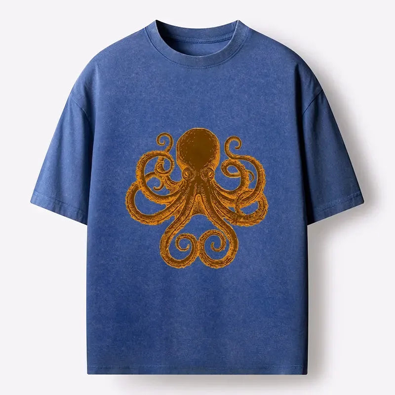 Vintage Octopus T-Shirt for Summer Vacation