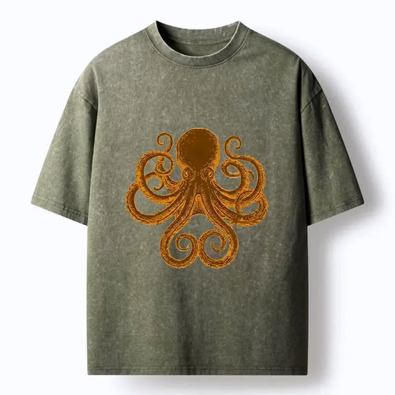 Kyoto Lion Octopus Tee for Anime Convention