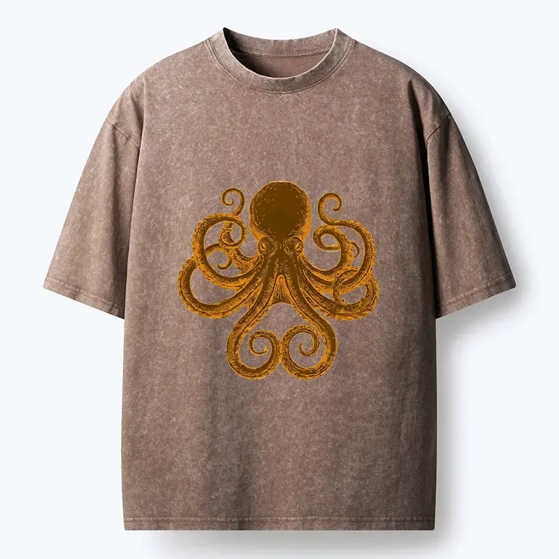Vintage Octopus T-Shirt for Summer Vacation