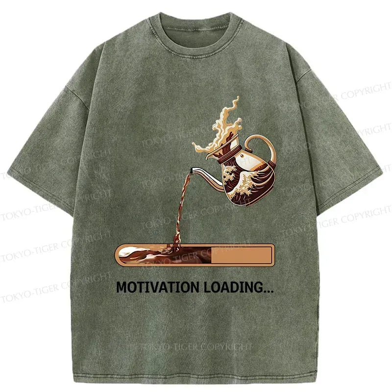 Japanese Vintage Washed T-Shirt for Daily Wear